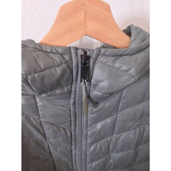 The North Face Women's Puffer Long Coat Gray Grey Size M - Picture 5 of 12